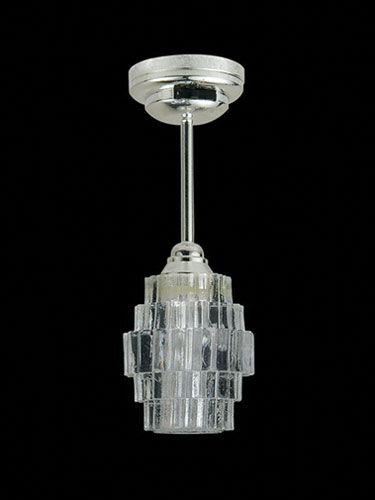 LED Battery Modern Deco Art Ceiling Light with Wand, Silver, CR1632 Battery Included, 3 Volt